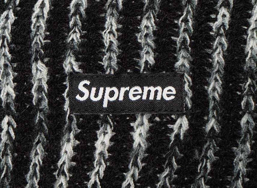 Supreme Rainbow Loose Gauge Beanie Black | eBay