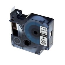20 Pk/Pack 45013 Black on White Label Tape Cartridge 12mmx7m For DYMO D1