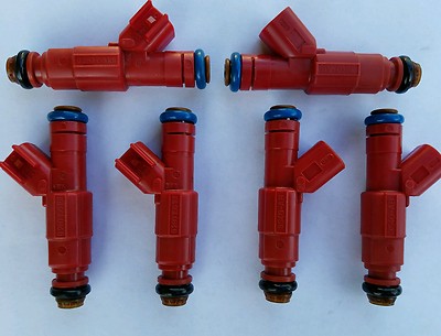 4.0L Fuel Injector Set 6 EV6 24LB Bosch Upgrade 4 Hole Jeep Cherokee 1999