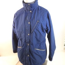 Women's Vintage The North Face Gore-Tex Blue Rain Jacket Made in USA Sz Large
