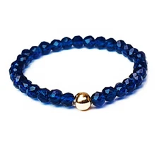 Handmade Sapphire Ring with 14K American Filled Gold Ball - Fine Jewelry in