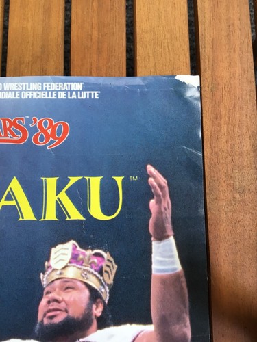 WWF HAKU WRESTLING SUPERSTARS ACTION FIGURE/POSTER LJN 1989 BLACK CARD SERIES 6 - Picture 3 of 14