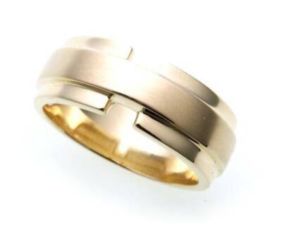 Bague Homme En Or 8 Carats (333) Massif - Jaune - Gravure Personnalisable - Toutes Tailles - Neuf