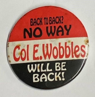 VFL/AFL VINTAGE COL E WOBBLES COLLECTABLE TIN BADGE / PIN