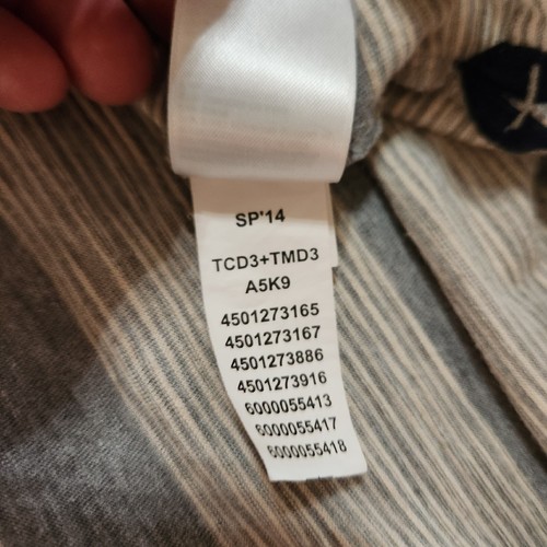 The North Face Polo Short Gray Striped Pocket A5K9 - sz Medium - Picture 8 of 9