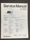 Technics SL-Q350 Service Manual Turntable System Photocopy