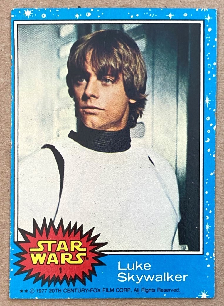 Full set of 66 Star Wars Trading Cards - Series 1 (Blue Full set of 66 Star Wars Trading Cards - Series 1 (Blue