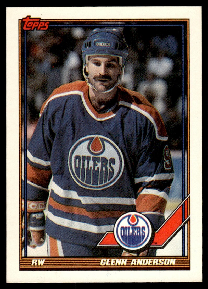 1991-92 Topps #124 Glenn Anderson Edmonton Oilers