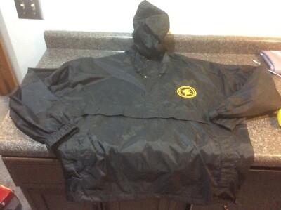 Vintage NRA American Rifleman Windbreaker Rain Jacket Hooded Size 