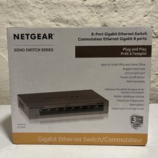 NETGEAR 8-Port Gigabit Ethernet Unmanaged Switch GS308 Home - Office Network Hub