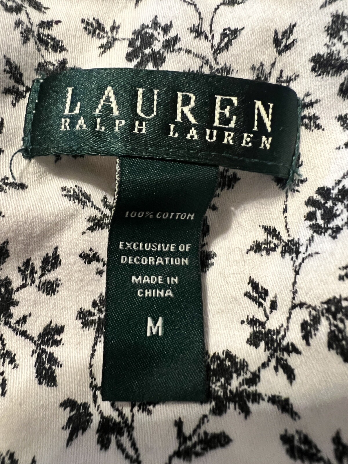 Lauren Ralph Flannel Night Shirt Monogram Pocket LRL … Gem