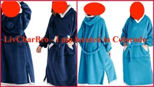 Bedsure Wearable Blanket Hoodie Hooded Blanket Sweatshirt