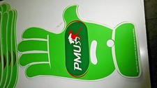 ***Rarit&auml;t*** 2 St&uuml;ck Winkehand gr&uuml;n PMU Tour de France Souvenier Webeprodukt
