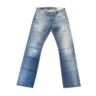 Evisu Ohashi Womens Straight Leg Selvedge Blue Denim Jeans Size 27 x 30 USA 