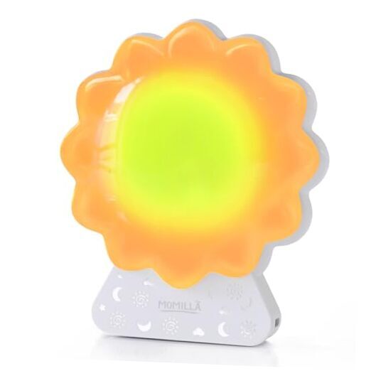 Portable Sound Machine for Baby-15 Night Light & 12 Soothing Sounds, White-image