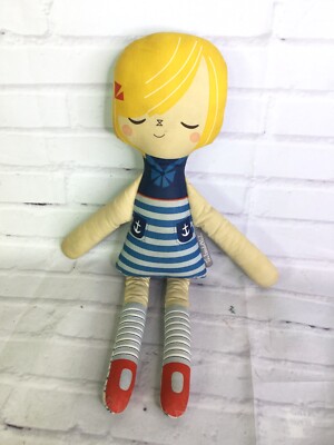 Land of Nod Artist Suzy Ultman Hello Dolls Fabric Doll Toy Suzy Q Sailor 