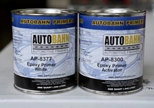 Autobahn AP8377 Automotive DTM Epoxy Primer QUART KIT WHITE 1:1 MIX