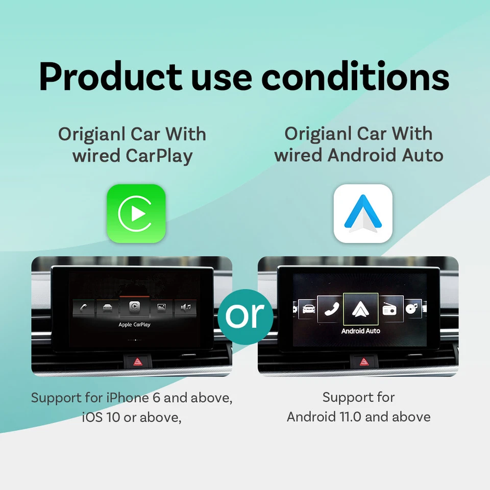 2025 Ottocast Mini USB Wireless CarPlay + Android Auto Adapter *One-Click Button - Bild 3 von 4