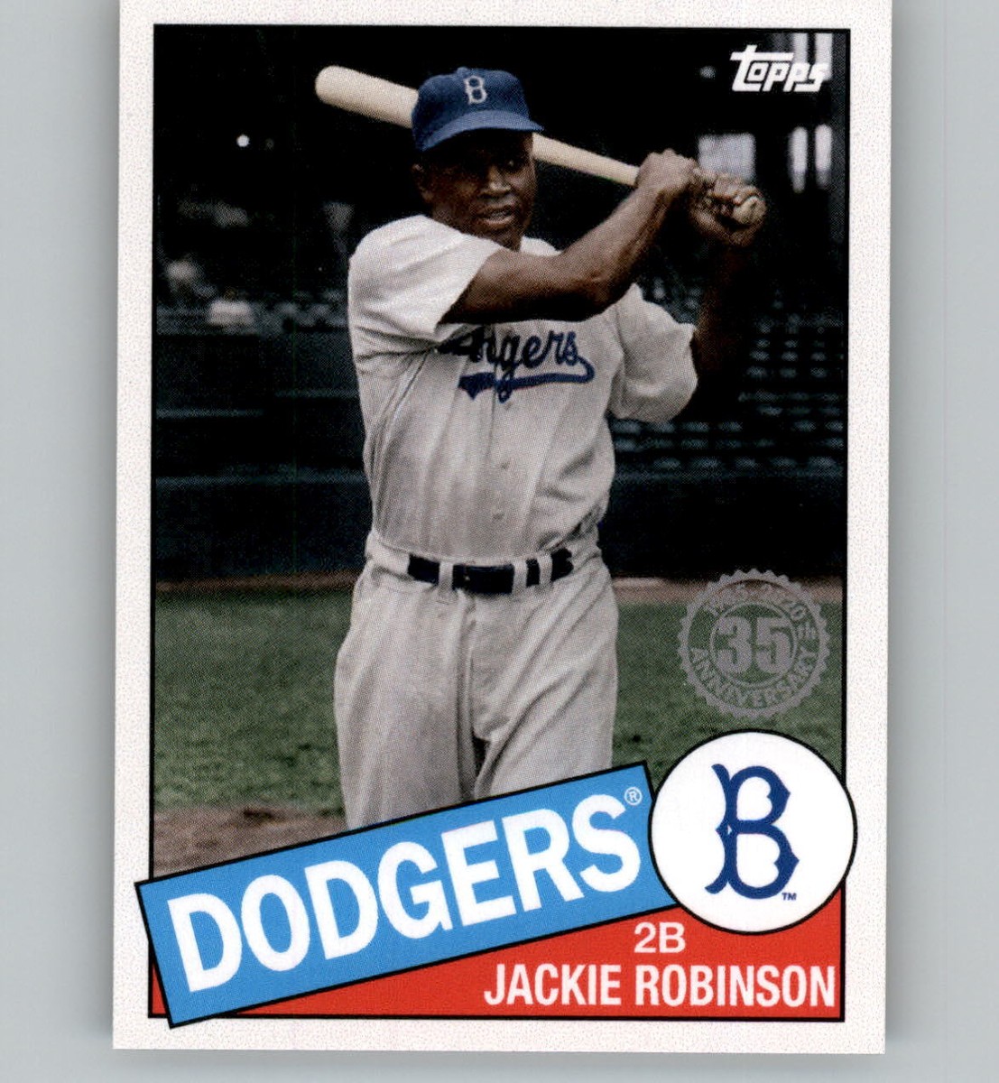 2020 TOPPS MINI On Demand JACKIE ROBINSON 1985 35th Anniversary