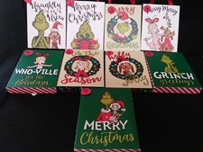 Dr Seuss Grinch Christmas Light Up Ornament on Canvis NWT You Pick 9 Choices