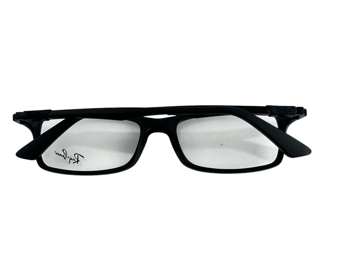 Ray Ban NEW Matte Black Rectangle Fashion Frames 5417145 Eyeglasses RX7017 eBay