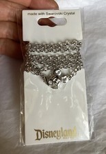 Arribas Brothers Mickey Icon Clasp Charm Necklace 24  Silver Tone