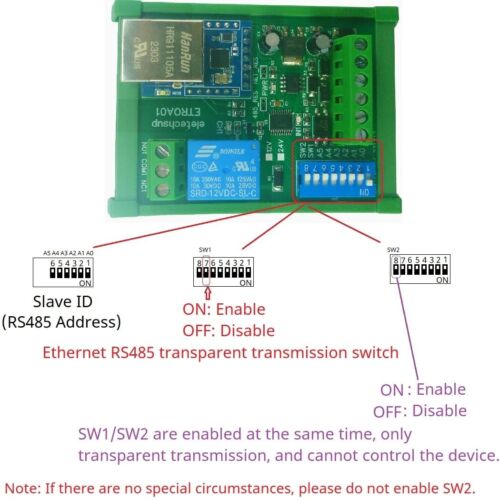 3 IN 1 serieller Server/Ethernet/RS485 Relaismodul Modbus Netzwerk Controller Switch - Bild 1 von 10