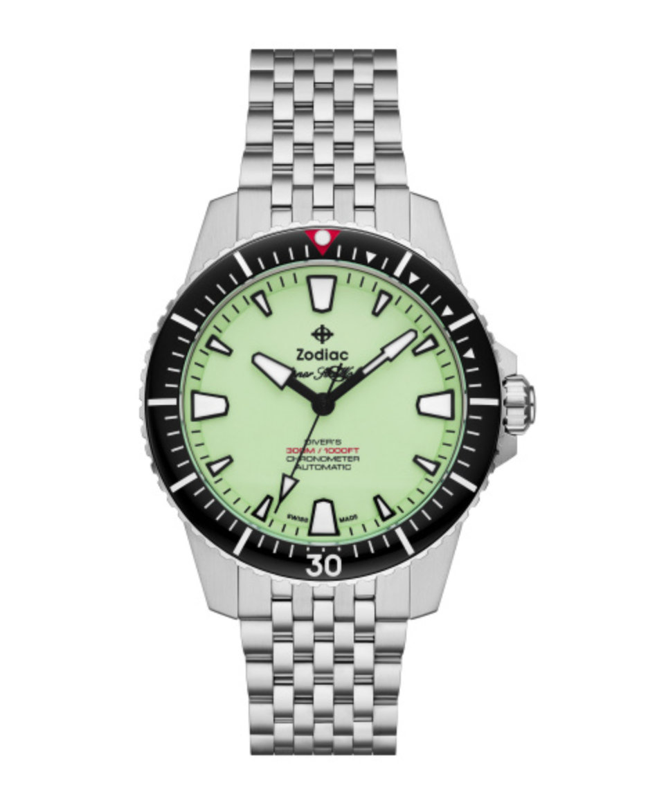 Zodiac ZO3560 Pro Diver Summer Newness Steel 42mm Luminous Dial