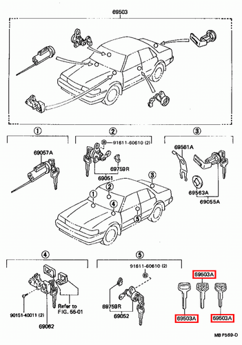 Genuine LandCruiser HZJ79 HZJ78 HZJ77 HZJ76 Levin AE92 Non Chip Blank Key - Picture 10 of 24