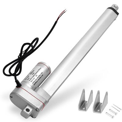 Linear Actuator DC 12V Heavy Duty 3000N/660lbs w/ Mounting Brackets 4"~12"  5mm/s | eBay