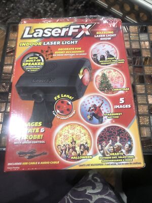 LASERFX INDOOR LASER LIGHT CHRISTMAS HALLOWEEN VALENTINES BIRTHDAY NEW YEARS! VG