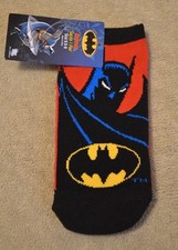 Batman Socks/3 pairs/size 6.5 to 8/NWT/for kids/3 designs including logo