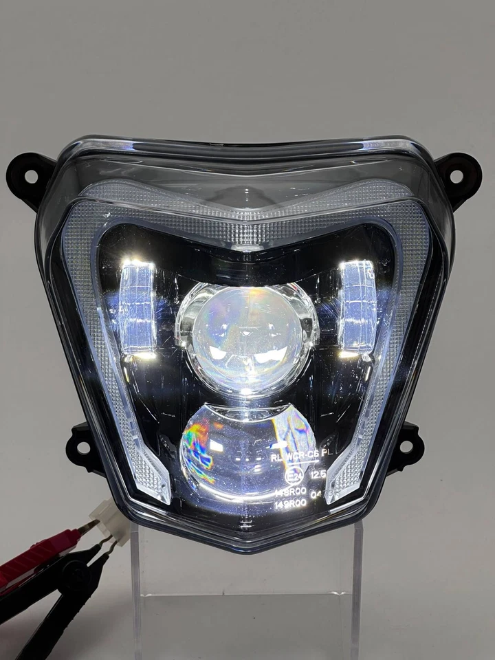 E24 Genehmigt LED Scheinwerfer DRL für KTM duke 690 690R 2012-2019 Headlight PNP - Bild 3 von 4