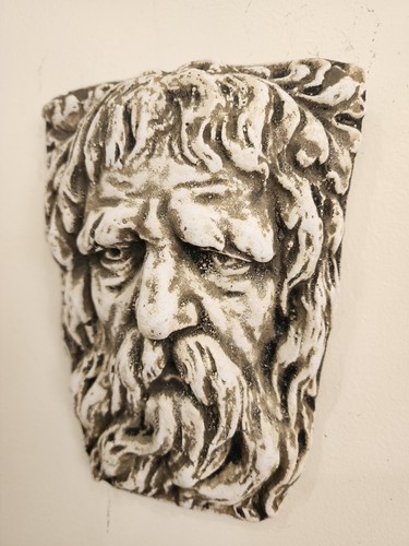 Placa de pared gótica hombre barbudo vintage decoración del hogar "Arte de la historia" - Imagen 2 de 3