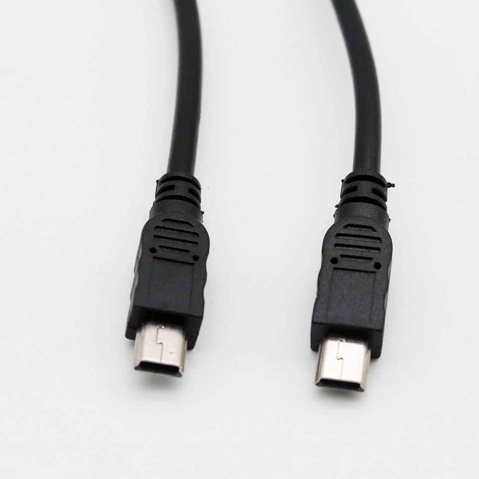 1pc USB Mini 5 Pin Male to Mini Male Plug Extentio M/M Connector Cable Cord 50cm - Image 3 of 4