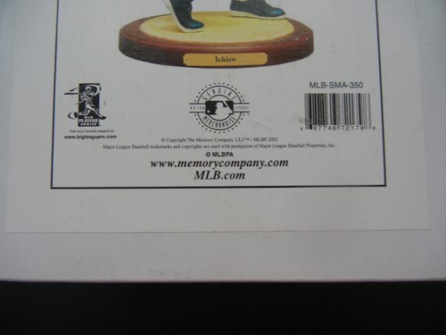 ICHIRO SUZUKI 2002 THE MEMORY COMPANY BOBBLE HEAD /3500 SEATTLE MARINERS - Picture 2 of 9