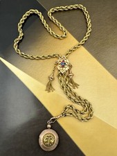 necklace collana chain ANTICA SALISCENDI   antique Old ORO 6/7KT inizi 900 rara