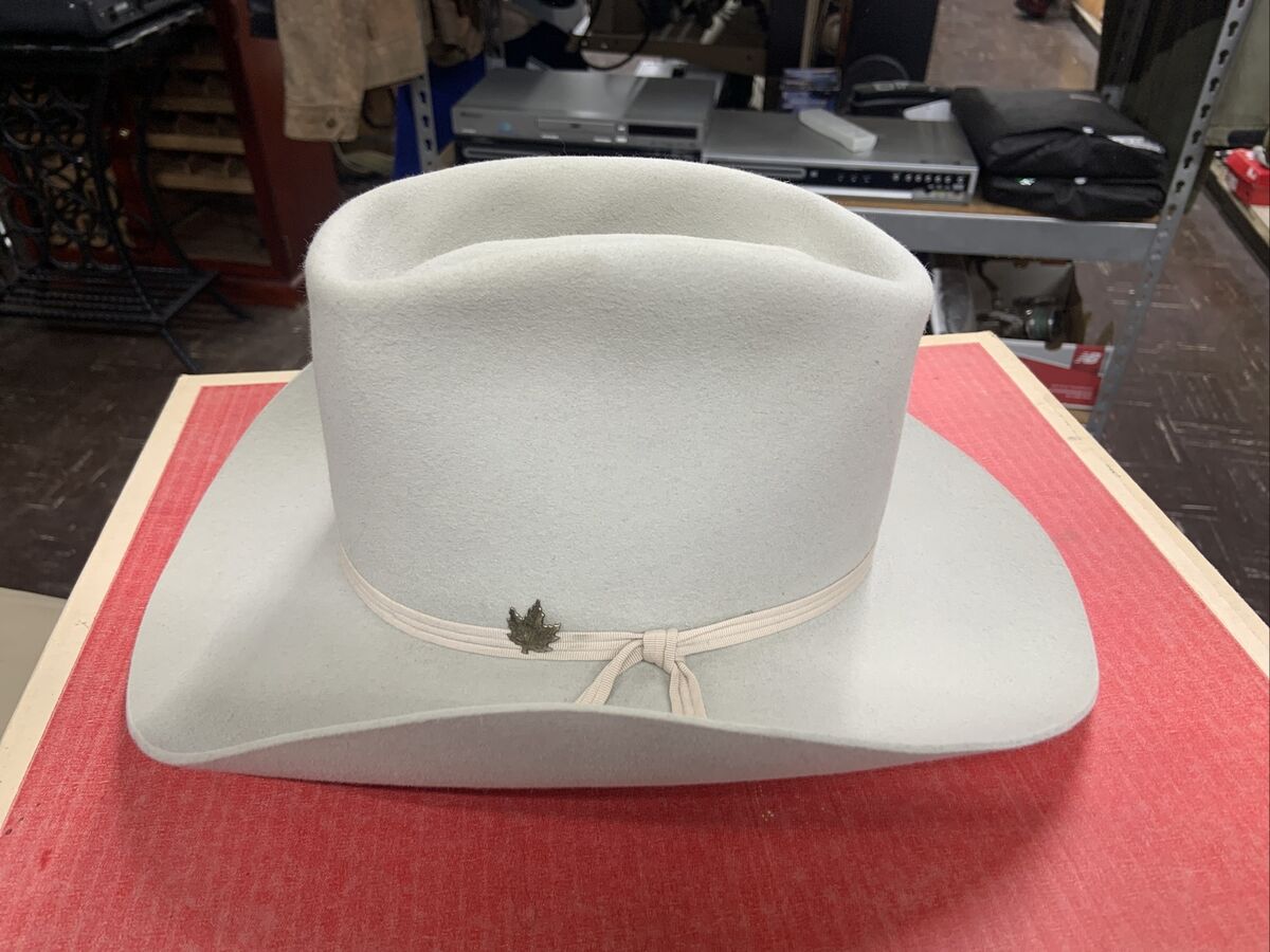 Biltmore Vintage Silver Buckle 8X Western Cowboy Hat Size 6 Biltmore Vintage Silver Buckle 8X Western Cowboy Hat Size 6