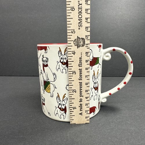 Spectrum Designz Holiday Dogs Pullover Tasse groß Kaffee Tee weiß rot I Love It - Bild 3 von 9
