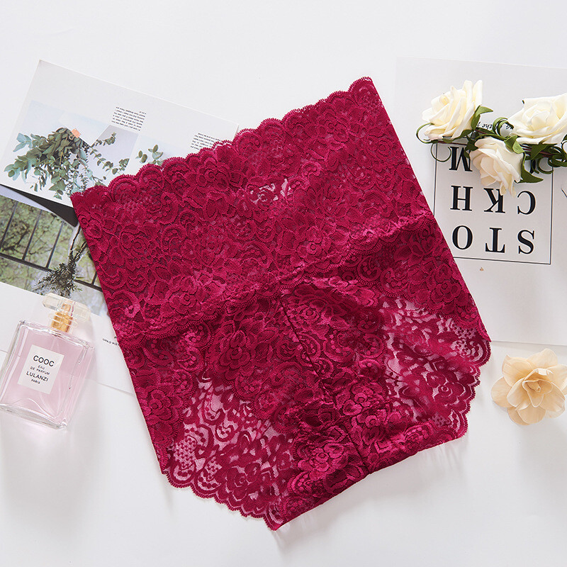 Womens Seamless PEACHY Lace Panties Shapers High Waist Slimming Tummy