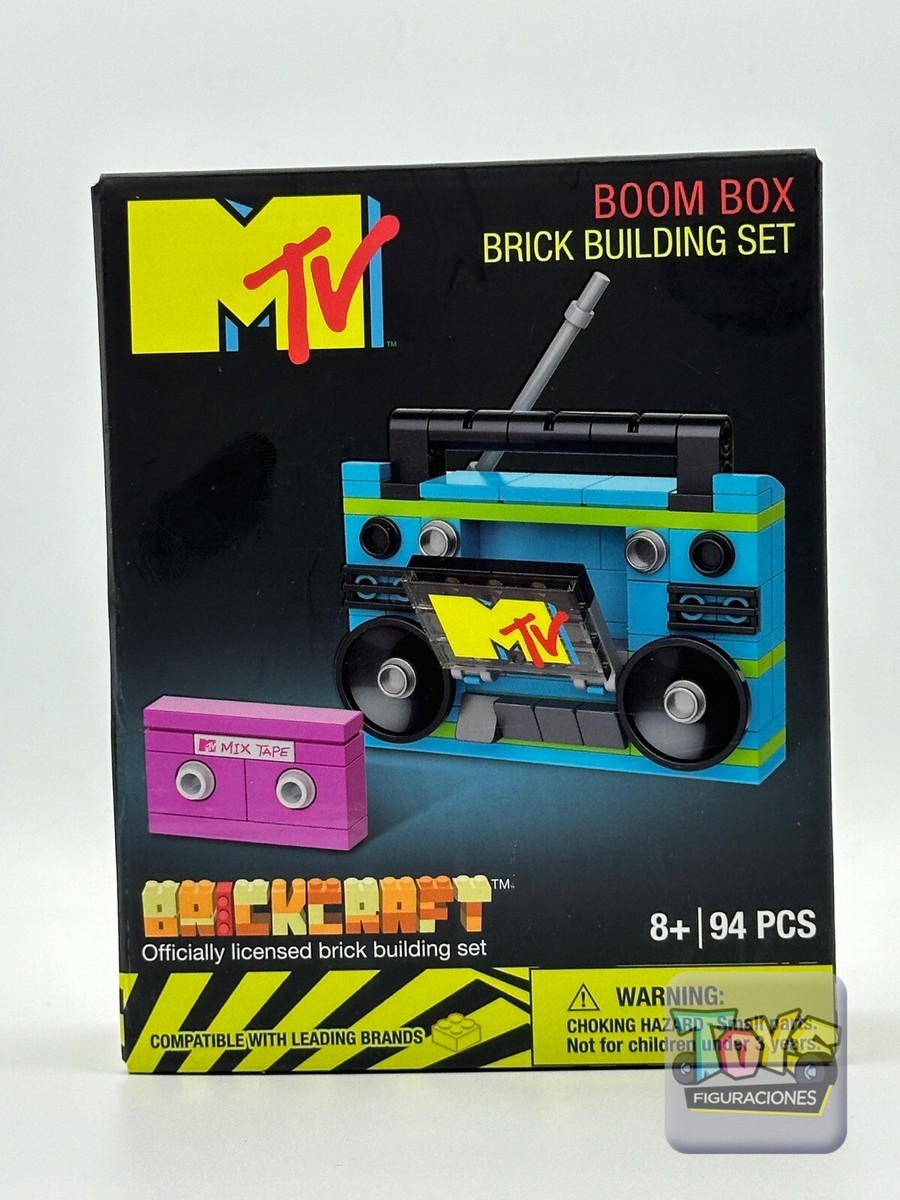 MTV Boom Box Brick Building Set from Brickcraft, 94 Pieces, Retro