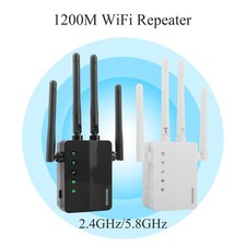 1200M Wireless Repeater WIFi Signal Extension Amplifier Dual Band 2.4GHz/5.8GHz