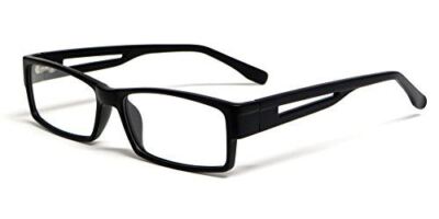 Soho by Vivid 1001 in Matte Black Designer Reading Glass Frames ; Demo Lens