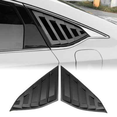 Quartal Seite Fenster Abdeckung für Honda Accord 2018 2019 2020 Matt-Schwarz