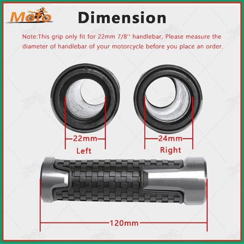 7/8" 22mm CNC accessories Motorcycle Handlebar Grips End Caps New For Honda TRX - Picture 6 of 14