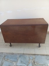 Elegante tavolo antico a bandelle In mogano Epoca 800