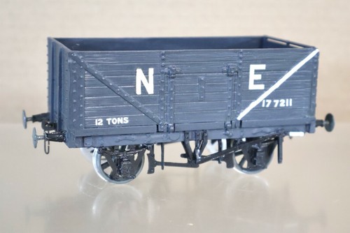 AITCH O GAUGE NE GRAU 12 TONNEN 7 PLANKEN OFFENE KOHLEWAGEN 177211 OI | Condition: Used