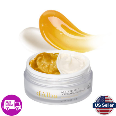 d'Alba Italian White Truffle Double Serum & Cream Vegan 2-in-1 Moisturizer 2.46z