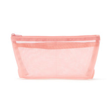 MUJI Nylon mesh pen case with gusset Width 17 x Height 10 x Gusset 5cm Pink