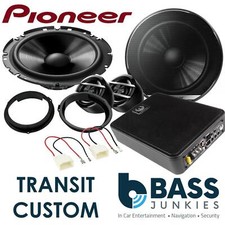 Ford Transit Custom 2010 On Pioneer Front Car Speakers & 600W Underseat Sub Kit